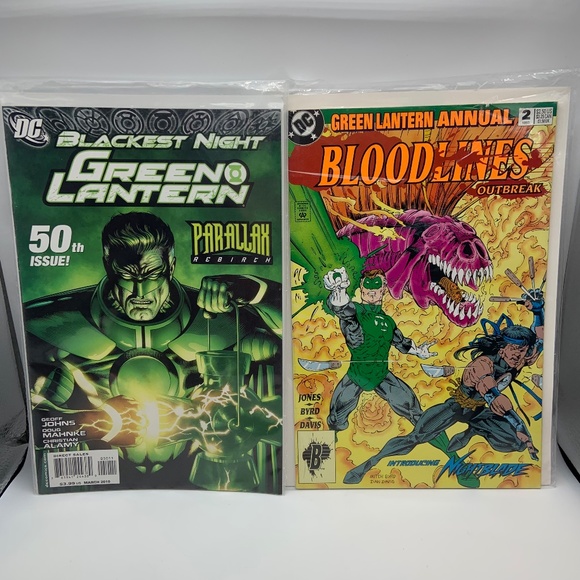 DC Comics Green Lantern Bloodlines & Blackest Night Comic Books - Set of 2! - Picture 2 of 7